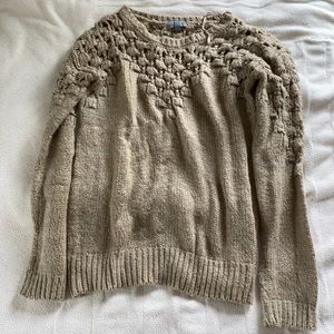 Sweater, color tan, size S, very soft and comfortable